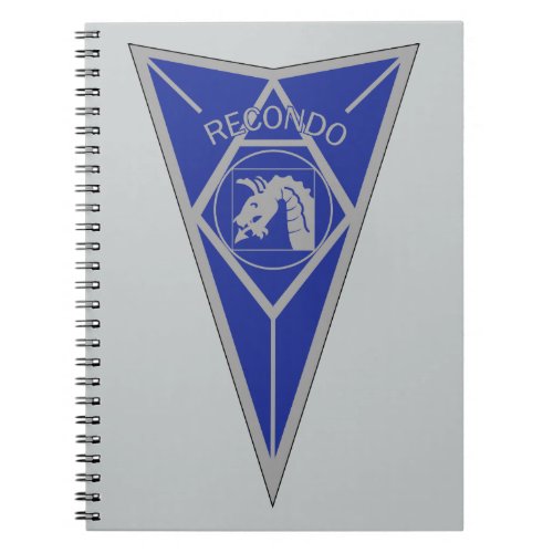 18th Airborne Recondo _ Fort Bragg _ Infantry Blue Notebook