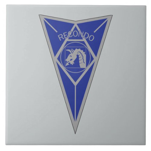 18th Airborne Recondo _ Fort Bragg _ Infantry Blue Tile