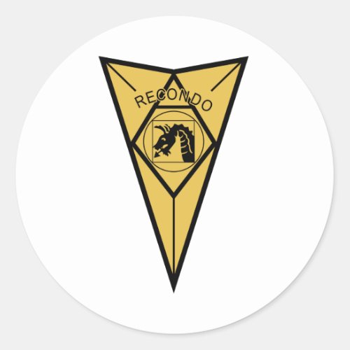 18th Airborne RECONDO Insignia Classic Round Sticker