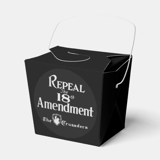 18th Amendment Favor Boxes (Front Side)