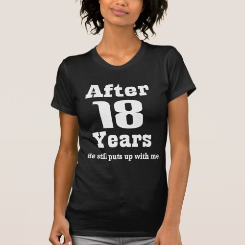 18th Anniversary Funny T_Shirt