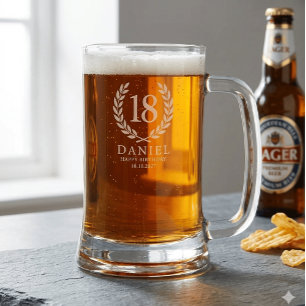 18th Birthday 25th Anniversary Milestone Keepsake Stein