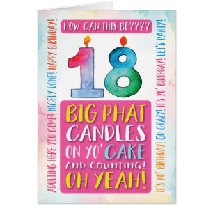 18th Birthday Adulting Here You Come Let's Party Cards