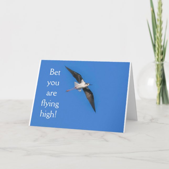 **18th BIRTHDAY BIRD HUMOR** BIRTHDAY Card (Front)