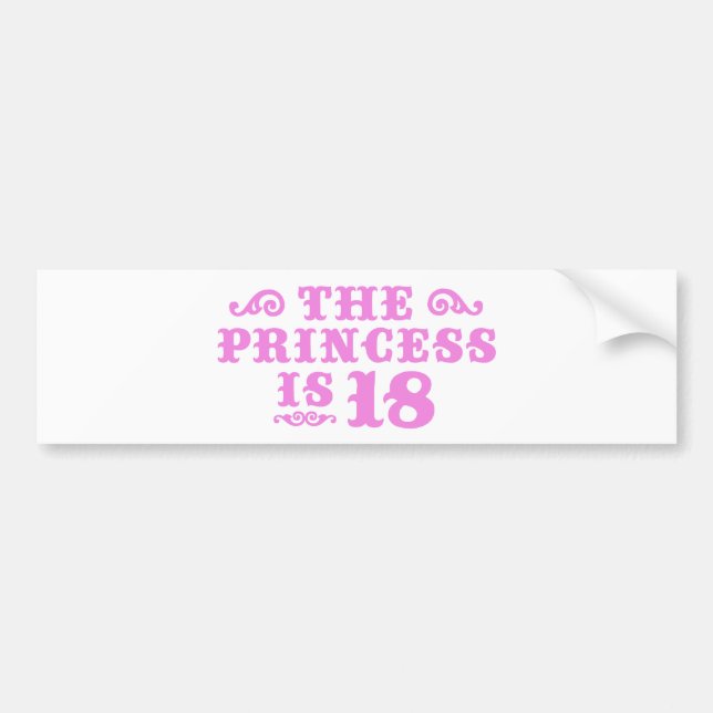 18th Birthday Bumper Sticker (Front)