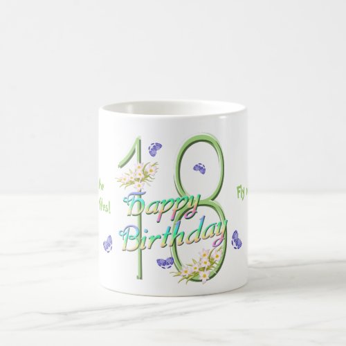 18th Birthday Butterfly Dance Mug