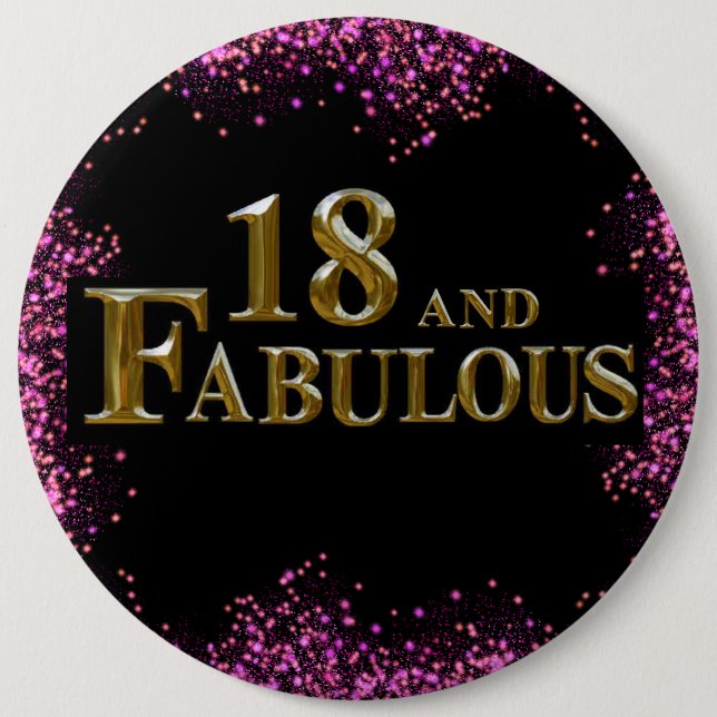 18th Birthday  Button (Front)