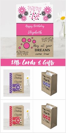 18th Birthday: Cards & Gifts