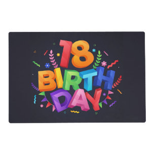 18th Birthday Celebration Placemat