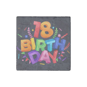 18th Birthday Celebration Stone Magnet