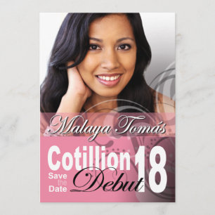 18th Birthday Cotillion Debut Save the Date Photo