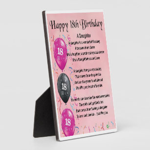 Daughter 18th Birthday Home Decor Furnishings Pet Supplies Zazzle