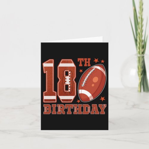 18th Birthday Football Theme 18 Year Old Boy Birth