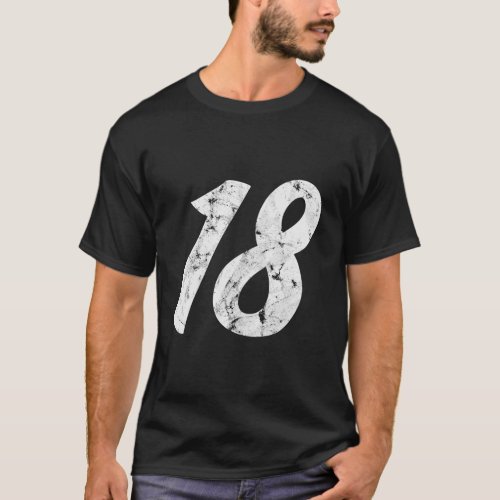 18Th Birthday Gift Classic Vintage Girls Boys 18 Y T_Shirt