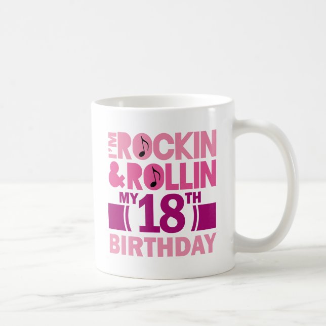 18th Birthday Gift Idea For Female Coffee Mug (Right)