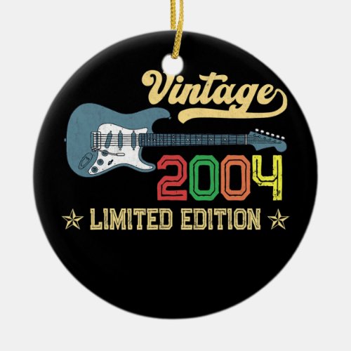 18th Birthday Gifts For Men Women Guitar Lover Ceramic Ornament