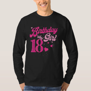 18th Birthday Girl Crown 18 Years Old Bday T-Shirt