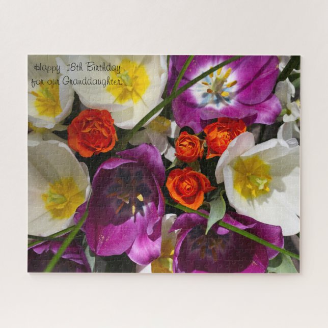 18th Birthday Granddaughter. Jigsaw Puzzle (Horizontal)