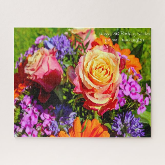 18th Birthday Granddaughter. Jigsaw Puzzle (Horizontal)
