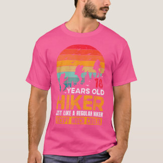 18Th Birthday Hiker Mountain 18 Years Old Hiking L T-Shirt