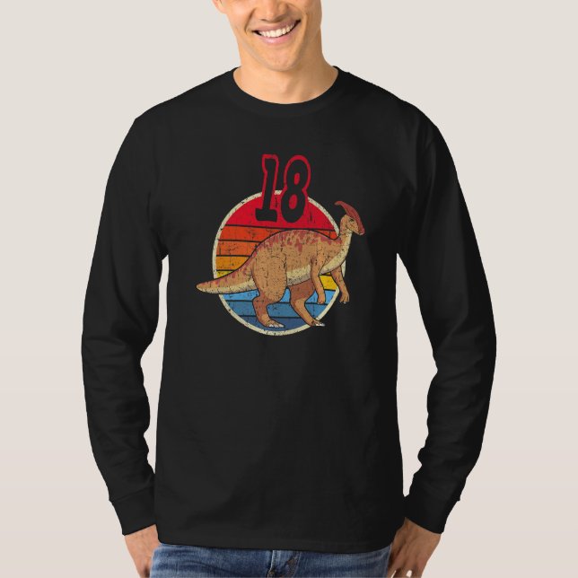 18th Birthday I Parasaurolophus I Family Matching T-Shirt (Front)