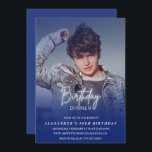18th birthday invitation Birthday Dinner Photo Men<br><div class="desc">18th birthday invitation Birthday Dinner Photo Men</div>