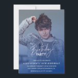 18th birthday invitation Birthday party Photo boy<br><div class="desc">18th birthday invitation Birthday party Photo boy</div>