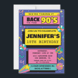 18th birthday invitations 90s themed Party hip hop<br><div class="desc">18th birthday invitations 90s themed Party hip hop</div>