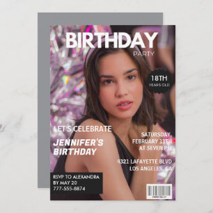 18th birthday invitations for her Magazine Cover