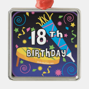 18th Birthday Metal Ornament