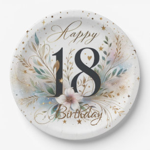 18th Birthday Paper Plates