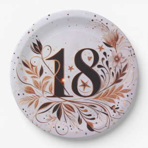 18th Birthday Paper Plates