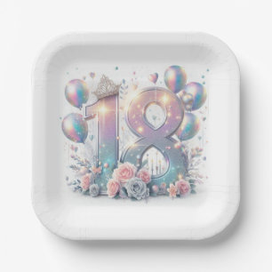 18th Birthday Paper Plates