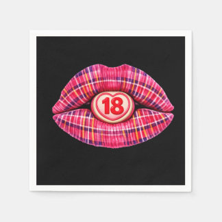 18th birthday part Scottish tartan scotland gift Napkins