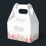 18th Birthday Party August Birth Month Flower Favor Boxes<br><div class="desc">Celebrate an August birthday with this gladiolus wildflower pattern. Gladiolus the August Birth Month Flower signifies strength and love. This pink floral favor box will look wonderful with your table decor. All of the text is editable.</div>