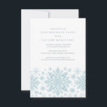 18th Birthday Party Blue White Snowflake Winter Invitation<br><div class="desc">Very elegant blue watercolor snowflakes create a pretty border along the bottom of this adult birthday invitation. Modern and minimalist design has an open and airy feel. The contemporary aesthetic will appeal to people of all ages.</div>