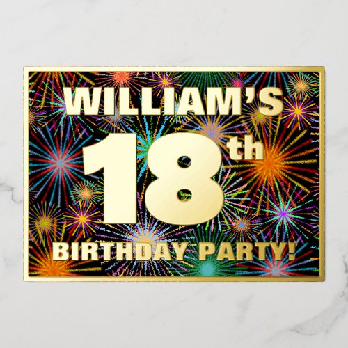 18th Birthday Party — Fun, Colorful Fireworks Look