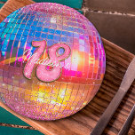 18th Birthday Party Gold Pink Glitter Disco Ball Paper Plates<br><div class="desc">Do you love the 80s dancing disco ball? The 70s disco ball? Look at our 18th Birthday Party Gold Pink Glitter Disco Ball Paper Plates! Celebrate in style with our vibrant birthday disco ball paper plates featuring a colorful gold mirror disco ball and dazzling typography with a digital glitter and...</div>
