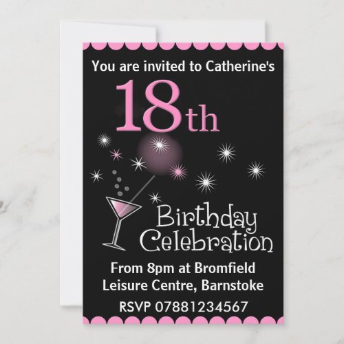 18th Birthday Party Invitation