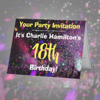 18th Birthday Party Invitation