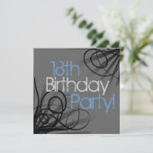 18th Birthday Party Invitations (Standing Front)