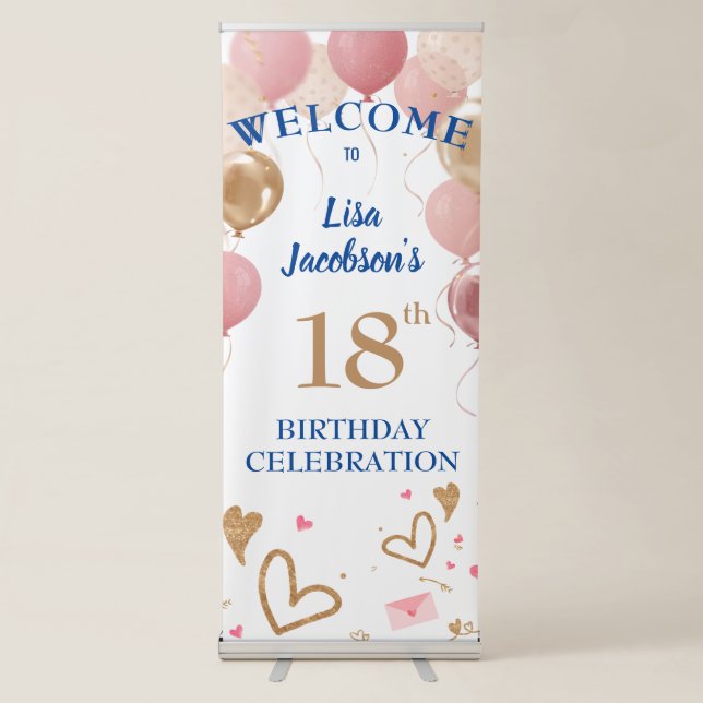 18th Birthday Party Welcome Sign (Front)