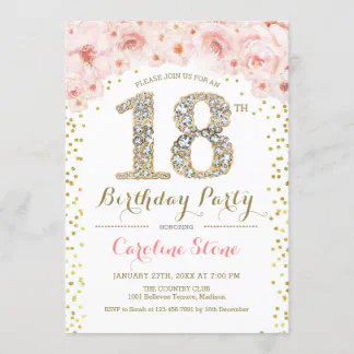 Details about   Customised Personalised Birthday Invitations 18th 21st 30th 40th 50th Invites 