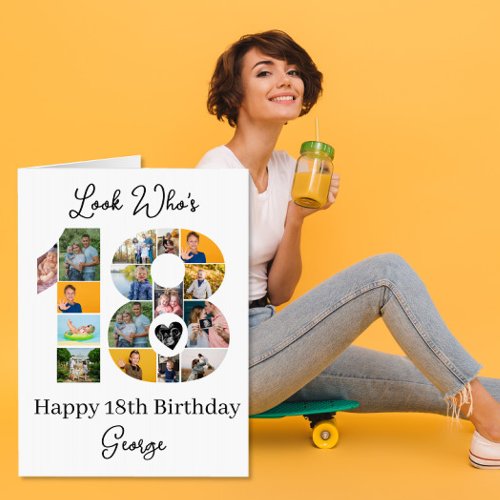 18th Birthday Photo Collage Milestone Keepsake