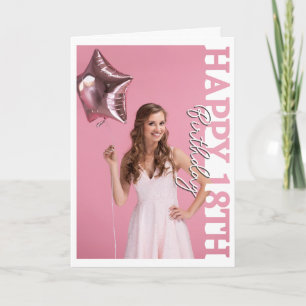 18th birthday Photo college Birthday Card
