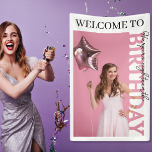 18th Birthday Photo college Party  Banner