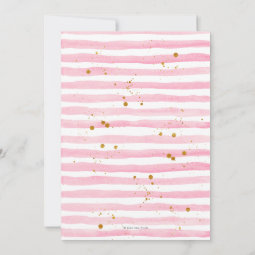 18th Birthday Pink Stripe Party Invitation | Zazzle