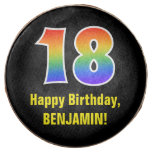 [ Thumbnail: 18th Birthday - Rainbow Spectrum Pattern Number 18 ]