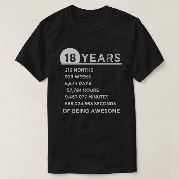 18th birthday t shirt designs