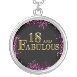 18th Birthday Silver Plated Necklace